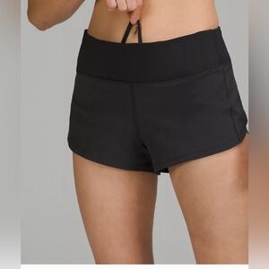 Lululemon Low-Rise Speed Up Shorts 2.5” Black